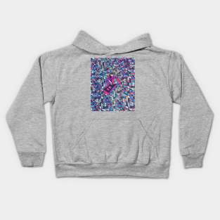 ILLUSION ON PAINNTED TESSELATION Kids Hoodie